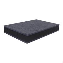 , Anti-vibracinis kilimėlis, Garso izoliacija Neslystantis Smūgio absorbatorius sporto salei, 25cmx25cmx5.2cm