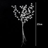 Transparent Acrylic Crystal Branches Beaded DIY Water Drop Diamonds Artificial Flower Bouquet Ornaments Home Wedding Party Decor 10pcs skaidri