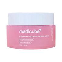 Medicube PDRN Pink Collagen Capsule Cream Special Set (55g + 4.5g × 2pcs) | Elasticity & Glow Repair Cream 1.94oz white