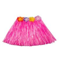 Plastic Fibers Girl Hawaiian Hula Skirt Hula Grass costume Garland Flower child Skirts Hula dress up Party Hawaii Beach30cm/40cm 30CM rožinė