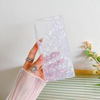 Dreamy Shell Pattern Silicone Case for Samsung S25U/A55/A16/Note20/S24FE Samsung S24 Plus white