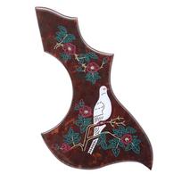 1R Kolibrio gėlė Dekoratyvinis Celiuloidinis Krištalinis Epoksidinės Dervos Gitara Pickguard Anti-Scratch Plokštė Folk Akustinei Gitarai