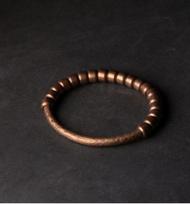Kaltas gryno vario rankų darbo apyrankė Vintažinė Dirbtinai oksiduota Gatvės roko stiliaus Metalinė Unisex papuošalas vyrams moterims wrist size 15to16cm black