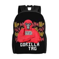 Gorilla Tag You Mad Bro Backpack Casual Student Business Daypack Game Monkeys Laptop Computer Canvas Bags Lightweight black