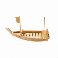 Medinė suši valtis Sashimi padavimo rankų darbo padėklas restoranams, teminis 50CM Wooden Boat