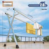 Įtraukiama nerūdijančio plieno sulankstoma drabužių džiovykla vidaus/lauko naudojimui Foldable, Retractable, Strong Load Capacity