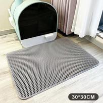 Cat Litter Mat Heavy Duty Waterproof 2 Layer Non Slip Washable Pet Floor Protector Litter Box Sand Stopper Pet Product A16 gray