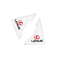 Automobilio durų kampų apsauginės lipdukai nuo įbrėžimų Lexus IS IS250 IS250C IS300 IS300C IS350 IS350C F SPORT RX GX 2pcs white
