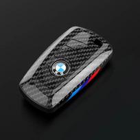 Raktų dėklas Dangtelis Pluošto Silikonas BMW X1 X3 X4 X5 X6 F15 F16 F48 G30 G38 525 540 740 1 2 5 7 Serijoms 218i Dėklas gray