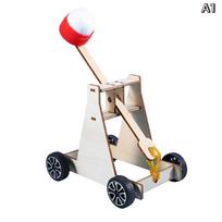 !Catapult Toy Science Experiment Kit Diy Creative Inventions Education Model Toy Physics Science Toys For Children Gift Toy white