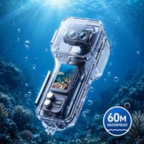 Waterproof Diving Housing For Insta360 Luna Ultra, 60m Underwater Case with High-transparency Optical Glass, Transparent skaidri