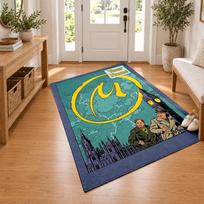 Blake and Mortimer Custom Name Personalized Rug Non‑Slip Doormat Floor Carpet Housewarming Birthday Gift for Family Friends 40cmx60cm