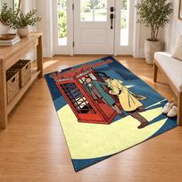 Blake and Mortimer Custom Name Personalized Rug Non‑Slip Doormat Floor Carpet Housewarming Birthday Gift for Family Friends 40cmx60cm