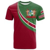 Summer Suriname Flag Casual 3D Shirt Men T Shirt Women Tee Boys Top Children Parent Child Quick Dry Short Sleeves Kids Tshirt 140 blue
