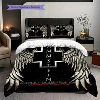 Rammstein Power Music Threepiece Set 1 Duvet Cover 2 Pillowcase Without Core Duvet Cover And Pillowcase Christmas Birthday Gift Bedding Set 135x200cm