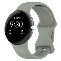 Oficialus silikoninis dirželis Google Pixel Watch 4/3 45mm 41mm Sportinis apyrankės dirželis Google Pixel Watch 2/1 Vyrams/Moterims Pixel Watch 4-3 41mm gray
