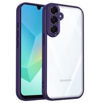 Skirta Samsung Galaxy A26 dėklas Galaxy A26 5G telefono dėklas Galaxy A26 5G dangtelis Oro pagalvėlė Silikoninis buferis Skaidrus matinis galinis dangtelis Kietas Galaxy A26 5G blue