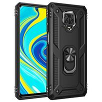 For Redmi Note 9 8 Pro Armored Four Corner Anti Fall Phone Case For Redmi Note 9S Ring Holder Phone Case Redmi Note 8 juoda