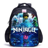 Lego Ninjago 5 sezonas Animacinis spaudinys Juodas kuprinė black - medium