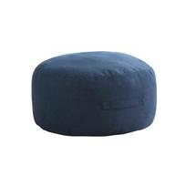 Unstuffed Seat Cushion Cover Round Storage Leg Bench Clothes Storage Bag  Meditation Use tamsiai mėlyna spalva