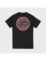 Retro Surf Wax Fluoro Back‑Print Men T-Shirt XL pink