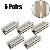 No Drill Magnetic Curtain Clips - Blackout Light-blocking Fasteners for Home Dorm, Reusable Window Drape Holders beige