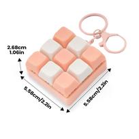 Fidget Decompressions 9 Keyboard Antistress Toys Stress-Relieving Finger Keyboard Games Keychain Keyboard Clicker Fidget Toys blue