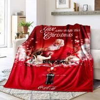 Christmas gift Halloween themed cola beverage Coca Cola blanket soft home furnishing nap decoration four seasons warm Sherpa blanket U5 130cm x 150cm