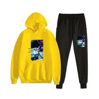 Unisex JOJO’s Bizarre Adventure Japanese Anime Hoodie Set black