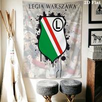 Legia Varšuva Sieninis spausdintas audinio pledas Dekoratyviniai gobelenai Miegamajam Svetainei Namų dekoras 100cm x 150cm