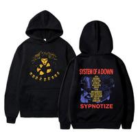 Rock Band System of A Down Hypnotize Hoodie Men Women Retro Gothic Punk Tracksuit Male Vintage Casual Oversized Pullover Hoodies XXXL black
