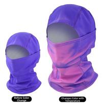 Breathable Winter Balaclava Mask Full Cover Temperature Sensitive Hood  Motorbike Riding violetinė