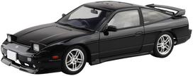 Aoshima Bunka Kyozai The Model Car Series SP14 Nissan RPS13 180SX TYPE X Custom Wheel Plastic Model Kit Co., Ltd. (AOSHIMA) 1/24 '96 (Automobile) gray
