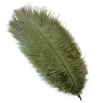 20-45cm/8-18 colių spalvingi stručio plunksnos 10 vnt./partija baltos stručio plunksnos dideliais kiekiais vestuvėms, namų vazai, apšvietimui Plumas dekoracija 20-25cm 8-10inch armijos žalia spalva