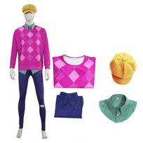 Kpop Demonas Medžiotojai Berniukų Grupės Cosplay Kostiumas su Poliesterio Mišiniu Anime Konvencijai ir Scenos Pasirodymams Pink Blue,Child 120 purple