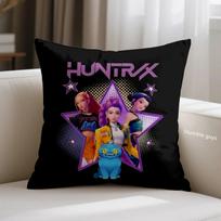Kpop Demonas Medžiotojai Pagalvės užvalkalas Sofai Anime Pagalvės užvalkalas Namų naudojimui 18x18Inch black