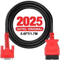 Autel Original OBD2 Main Test Cable, 5.6Ft 1.7M, 16 Pin OBDII Diagnostic Test Cable, Work With Scanner MK808 MK808S MK808Z MX808 MX808S MP808 MP808S red