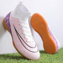 Specialūs aukštakulniai futbolo bateliai Tf Dygliuoti dirbtinei žolei Fg Dygliuoti Odiniai Kojoms Vyriški ir Moteriški Paaugliams Treniruočių Batai 36 rožinė