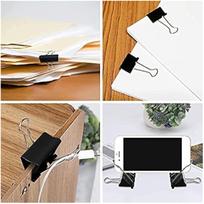 Bambalio Binder Clips 32mm Black Set of 2 Dozen(Pack of 24) 32 juoda