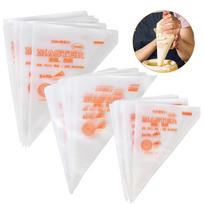 100Pcs Disposable Pastry Piping Bags, Icing Cream Squeezing Bags for Cake Decorating, DIY Baking Tools for Wedding & Birthday Party M(100PCS) skaidri