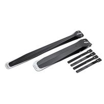 Foldable Bike Mud Guard Set Mountain Bike Front Rear Quick Release Cycle Wings gray
