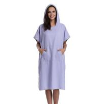 Hooded Towel for Hot Spring Microfiber Surf Poncho, Wetsuit Changing Robe Adults, Quick Dry Absorbent Poncho Swimming Hoodie, Outdoor Sports Cover Up B šviesiai violetinė spalva