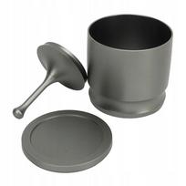 Blind Shaker for 58 Portafilter Aluminum Alloy Espresso Dosing Funnel Brewing Bowl Portafilter Dosing Ring Distributor Coffee tamsiai pilka spalva