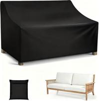 Cover for Garden Bench 2 Seater Protective Cover Garden Furniture Waterproof Oxford Fabric for Garden Bench, Garden Sofa (134x66x63  /89cm) (163x66x63/89cm)