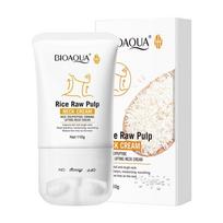 BIOAQUA Rice Raw Pulp Rice Polypeptide Firming Lifting Neck Cream: V-Shaped Roller Neck Moisturizer for Neck Lines & Dryness, 110g white
