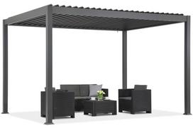 Atskirai pastatoma terasos pergolė Lagos Premium 3x4 Garden Point antracito balta