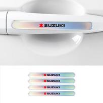 Automobilio durų dubenėlio rankenos apsauginė plėvelė Ženklelis Lipdukas Priedai Suzuki Jimny Swift Samurai Vitara SX4 Alto Kaiser Ingnis DZire white