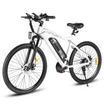 SAMEBIKE SY26-II 26  storapadis elektrinis dviratis suaugusiems, 500W galingas variklis, 36V 13Ah ličio jonų baterija, E-dviratis kalnų važiavimui ir miesto kelionėms 500W 36V 13AH balta