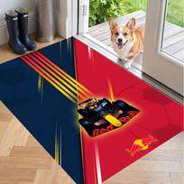 Soft Floor Carpet Red Bull Racing Pattern Area Rug Decorative Mat For Home Room Decoration 40cmx60cm red