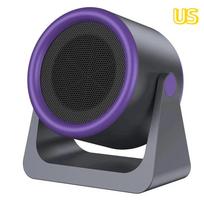 Mini Desktop Heater Fast Warm Low Noise Energy Saving Overheat Protection Small Warmer for Home Dorm Office US violetinė